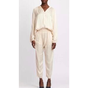 Raquel Allegra Matte Satin Sunday Pant Shell Women’s Size Small Pull On